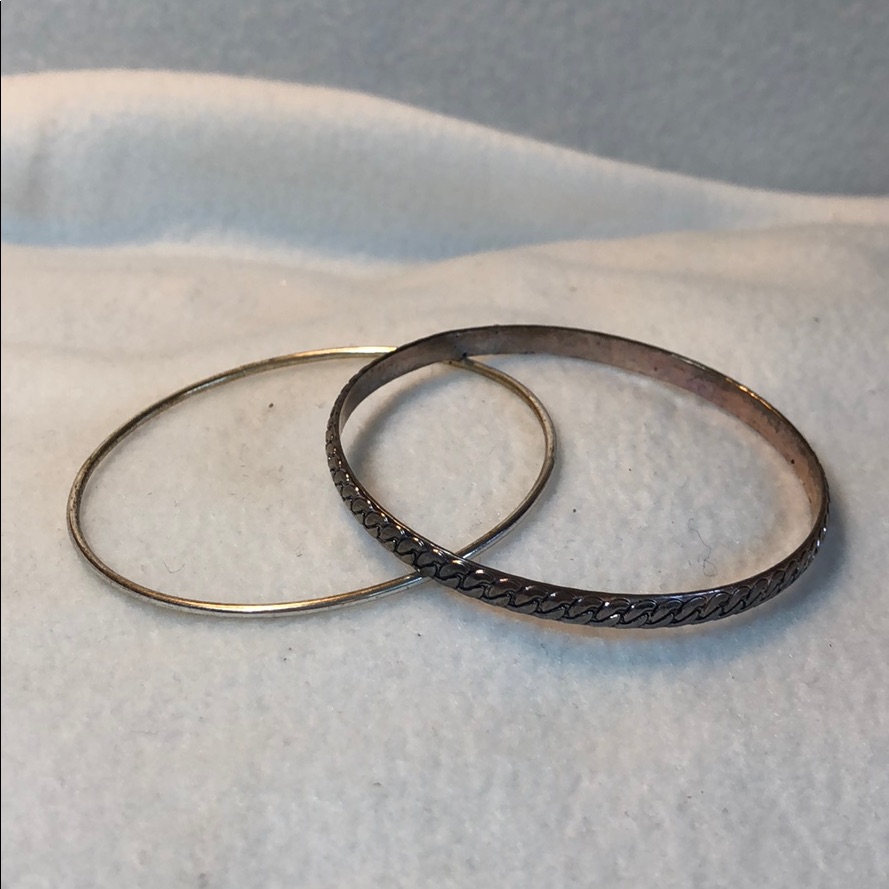 Silver Colored Bangles